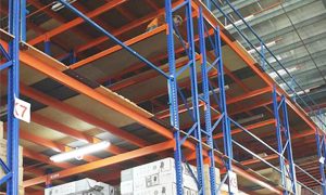 Selective Pallet Racking c/w Two Tier Mezzanine Floor