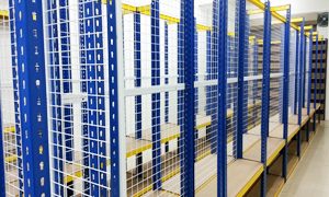 Custom Made Boltless Rack c/w Back Netting Display Rack