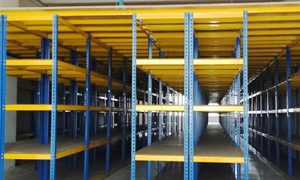 Boltless Racking c/w Mezzanine Floor