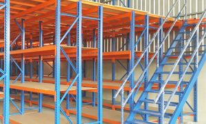 Long Span Shelving c/w Mezzanine Floor